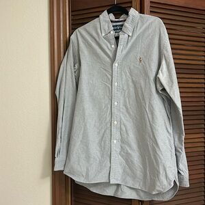 Ralph Lauren grey button shirt